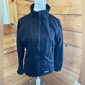 Wetskins Black Fleece Lined Jacket‎ Women’s Large Coat Weatherproof